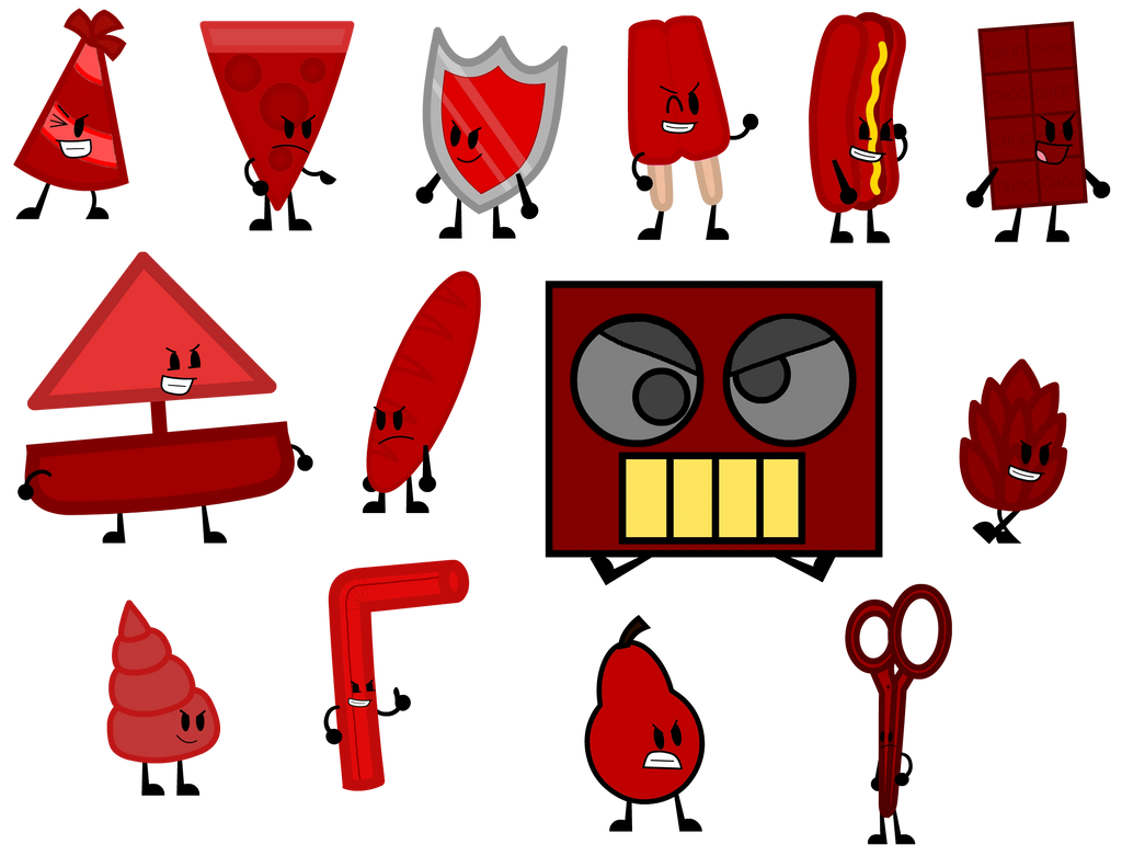 Fake Object Brawl Evil Brawl of the Objects Characters by alexiscurry on DeviantArt