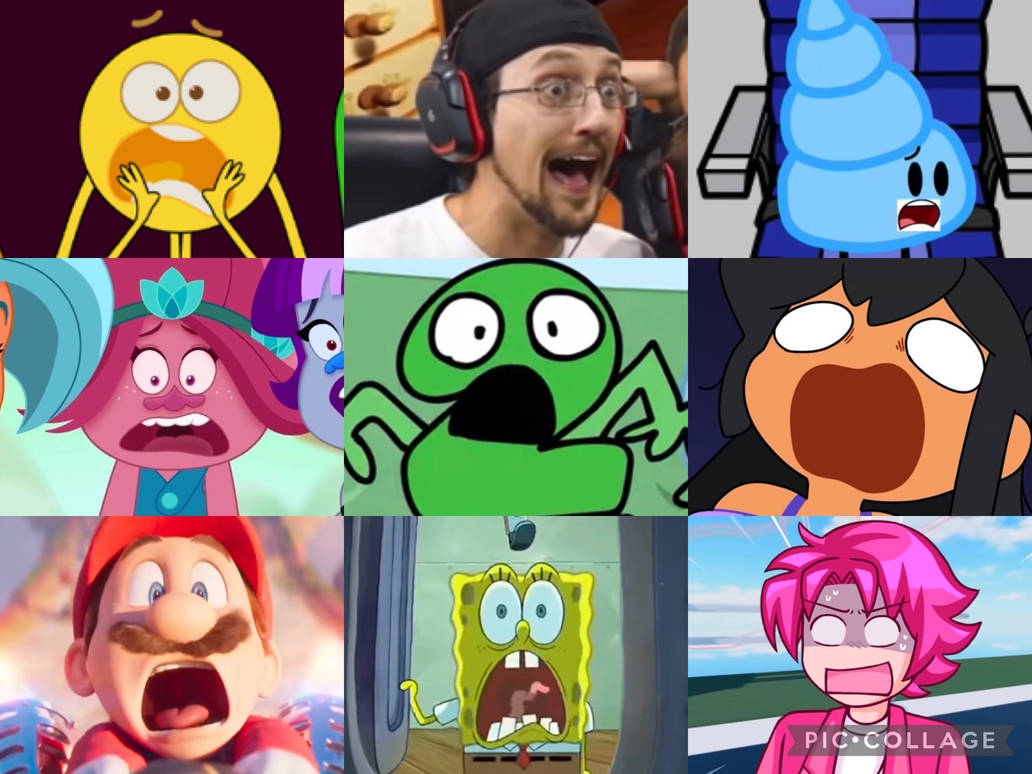 9 Screaming Characters by alexiscurry on DeviantArt