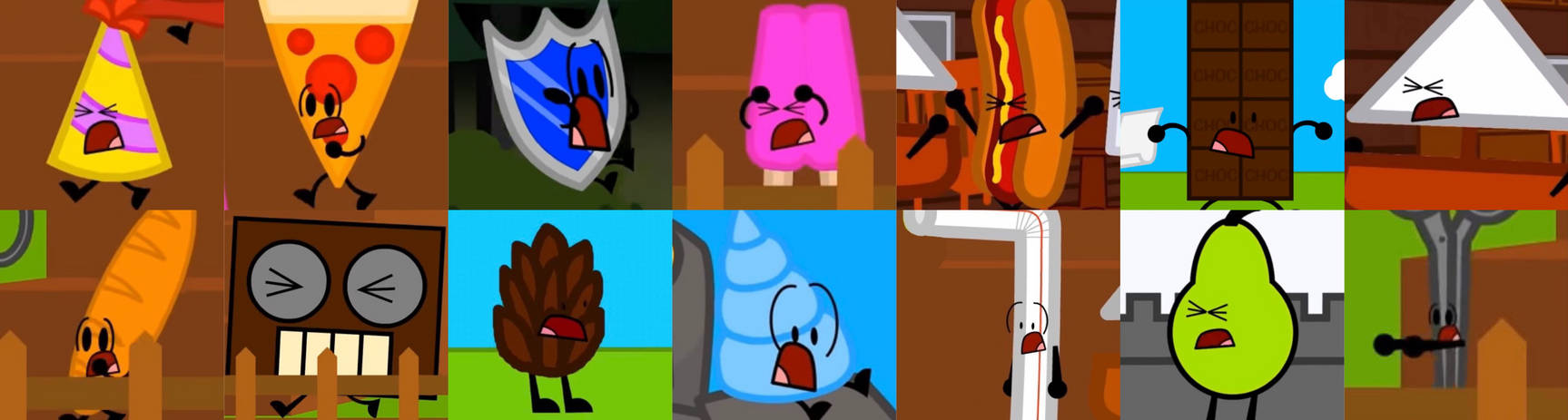Fake Object Brawl Brawl of the Objects Characters Screaming by alexiscurry on DeviantArt
