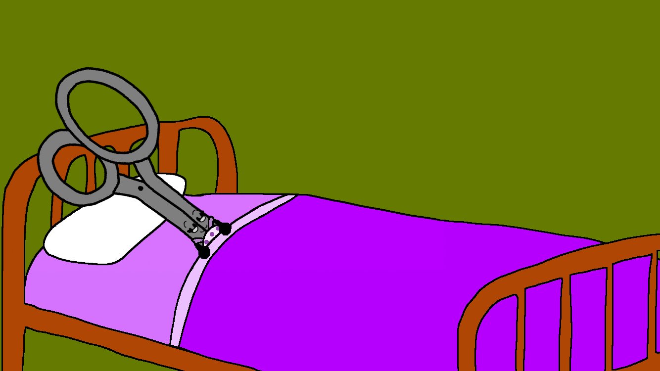 Scissors sleeping in her Bed by alexiscurry on DeviantArt