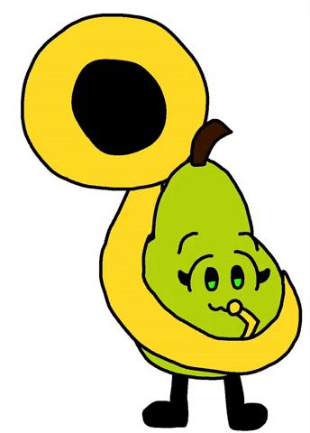 Pear playing her Tuba (Animation) by alexiscurry on DeviantArt