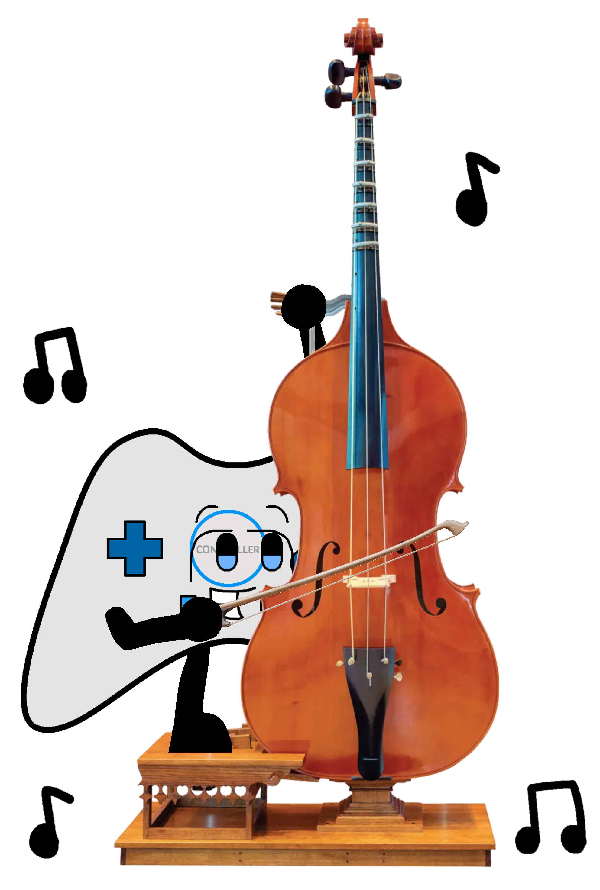 Octobasser Controller playing his Octobass (My Drawing) by alexiscurry on DeviantArt