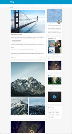 iBlog - Responsive Tumblr Theme - Free Theme