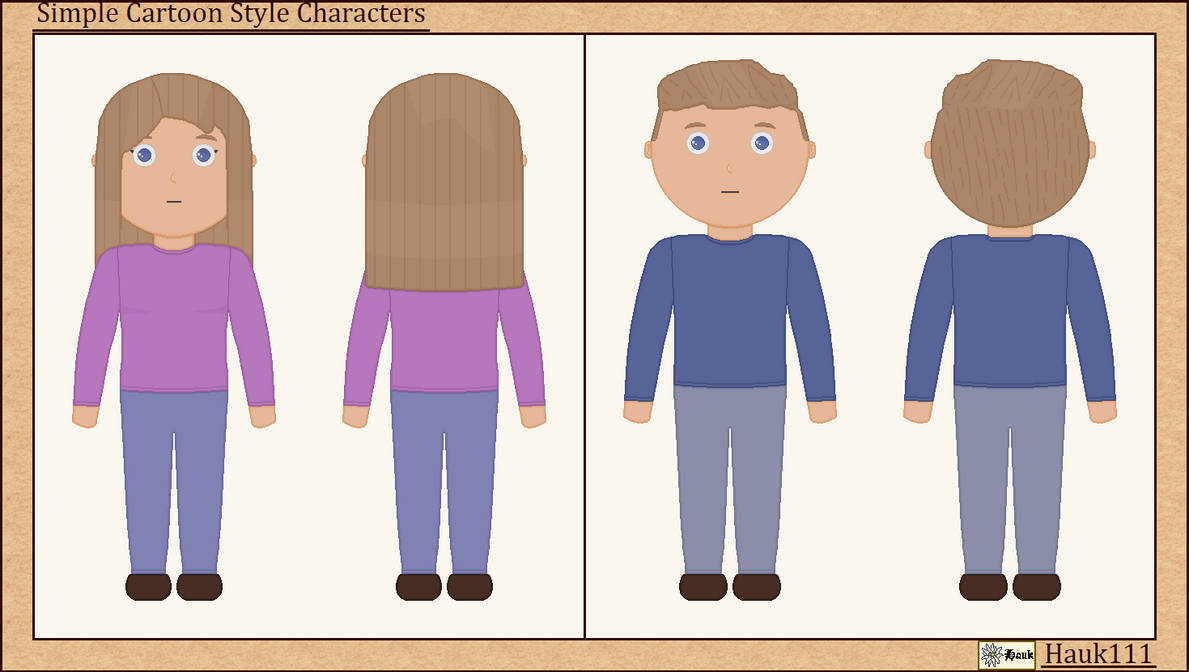 Simple Cartoon Style Characters by Hauk111 on DeviantArt