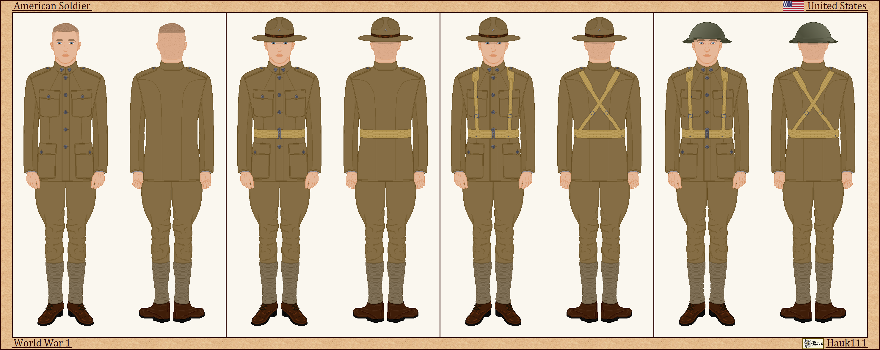 WW1 American Soldier by Hauk111 on DeviantArt
