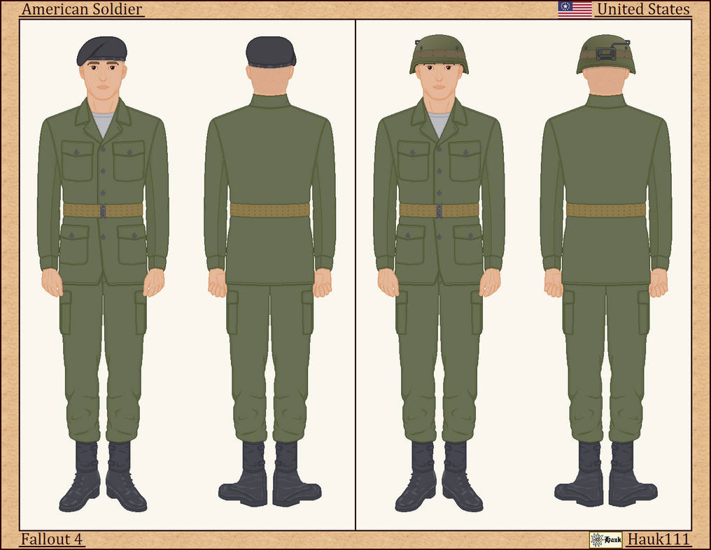 Fallout 4 - American Soldier by Hauk111 on DeviantArt