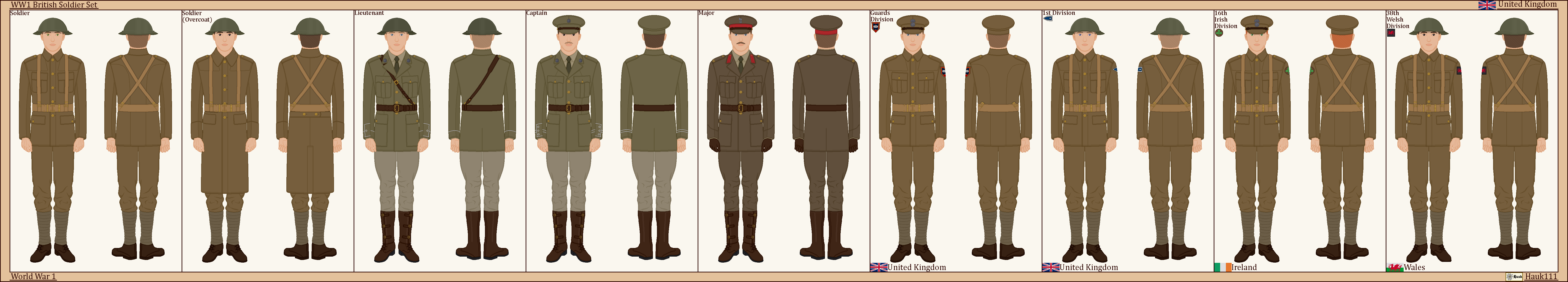 Ww1 Deviantart WW1 - British Soldier Set by Hauk111 on DeviantArt