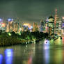 Brisbane Night Cityscape