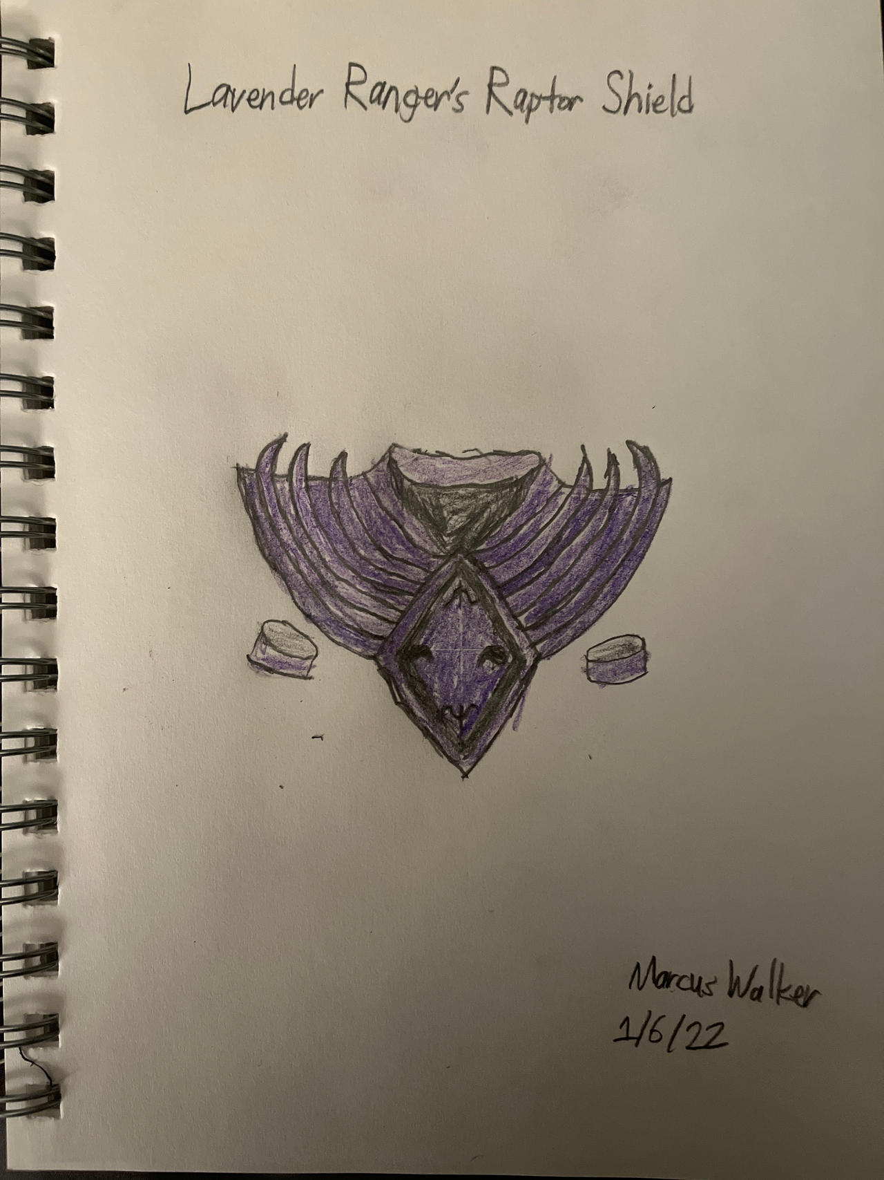 Lavender Ranger Raptor Shield by marcuswalker97 on DeviantArt