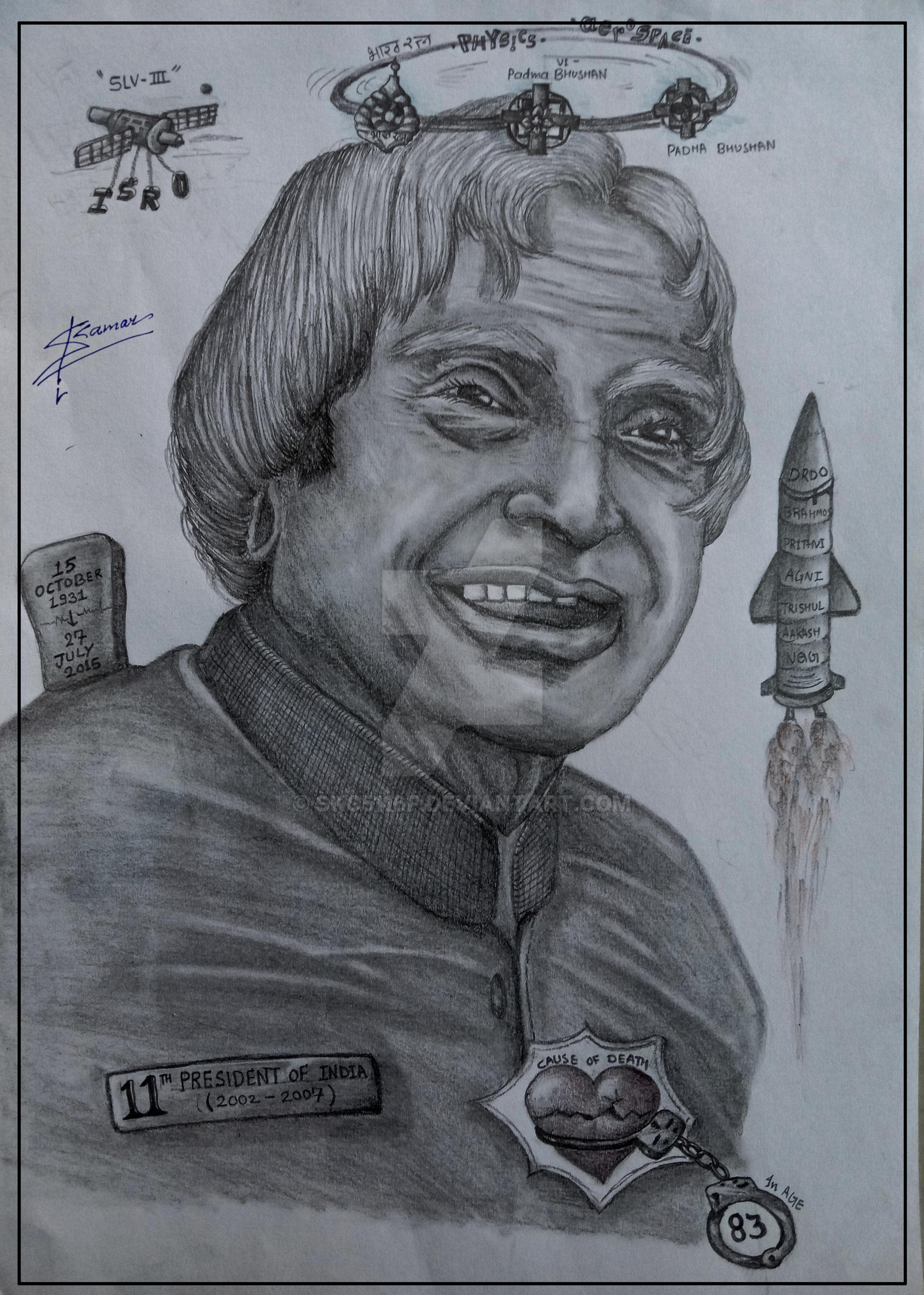 biographical sketch of apj abdul kalam
