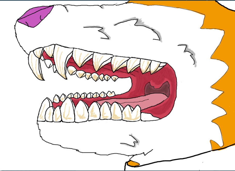 Fangs Shape Tooth Deviantart Teeth by Fuzzyfurcat on DeviantArt