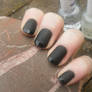 Matte with shiny tips