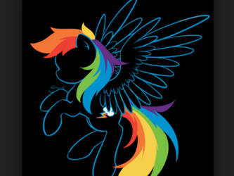 Rainbow Dash Silloette