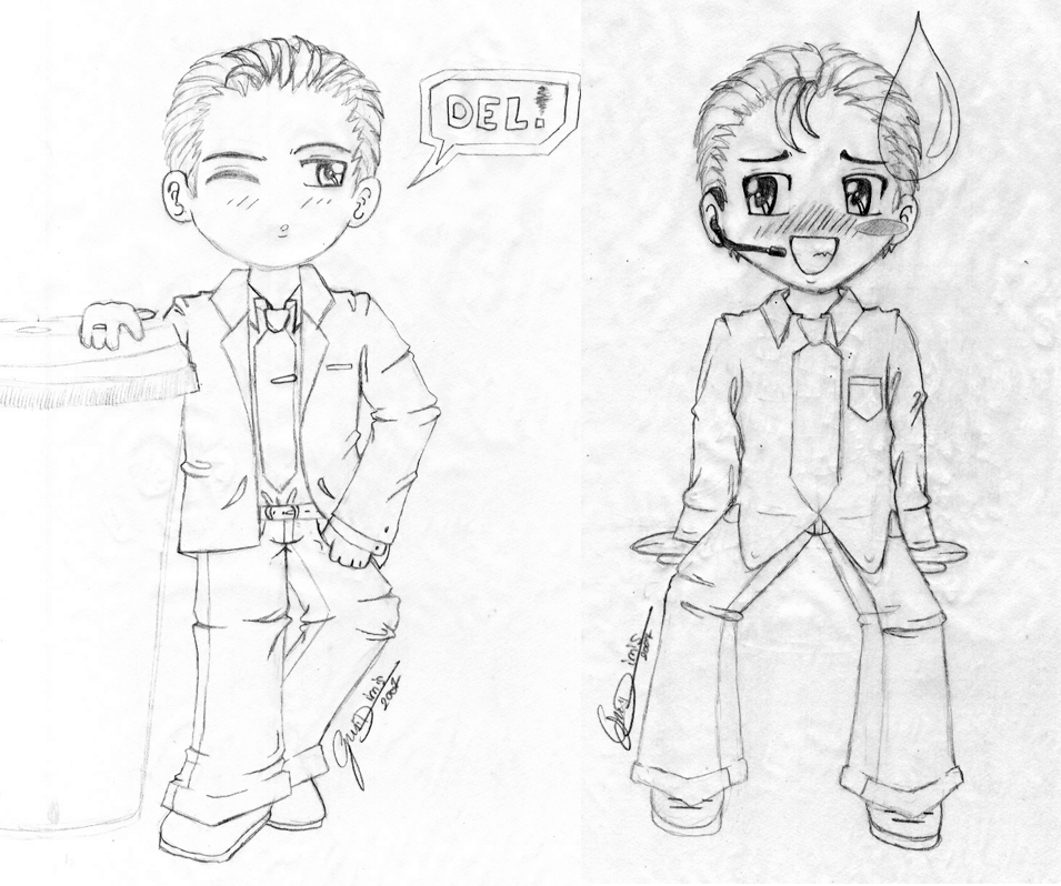 Rhian and Matt Chibis by GPhoenix on DeviantArt