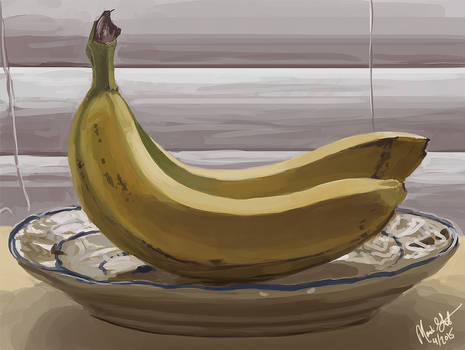 Bananas still life