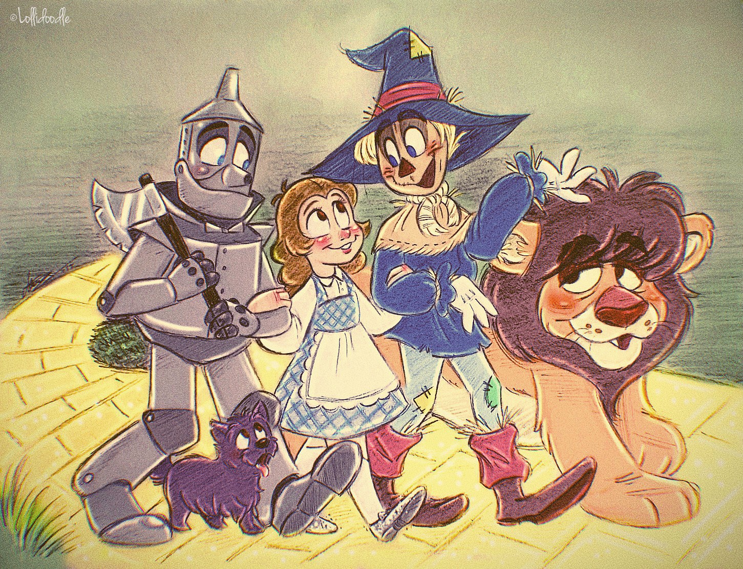 The Wizard Of Oz Characters Drawings. 