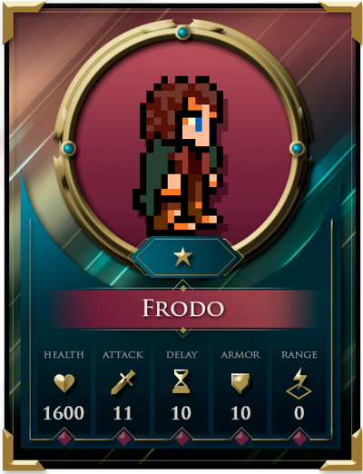 Middle Earth Legends - LOTR - New Card - Frodo by SoujiroZeta on DeviantArt