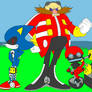 Eggman, Metal Sonic, Orbot and Cubot