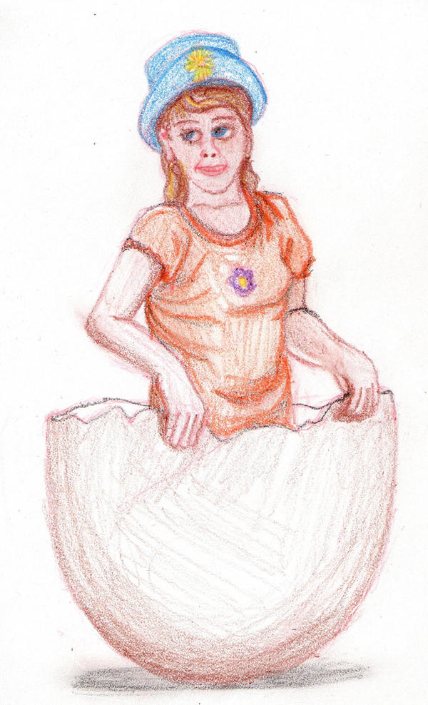 Hatching Girl by DungeonWarden