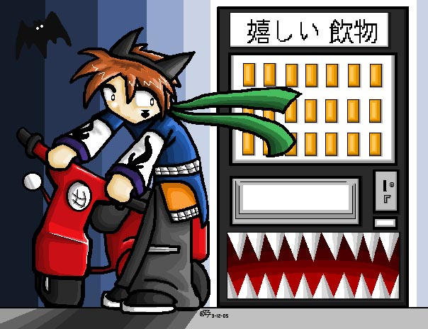 Evil Vending Machine :Collab: by isopanda on DeviantArt