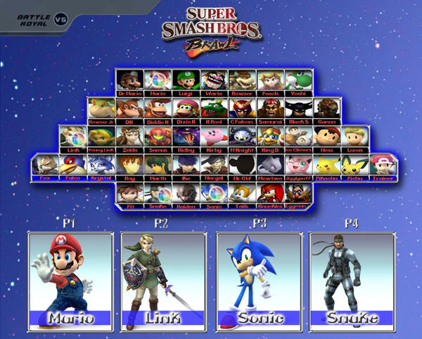 SSBB Dream Roster by xLink-of-Hyrulex on DeviantArt