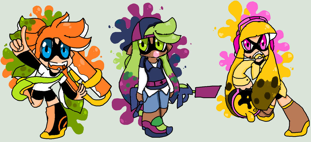 Inkling Ref. sheets by salvain22 on DeviantArt