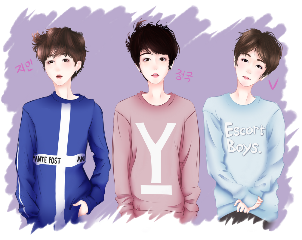 BTS Maknae Line by Mijikuu on DeviantArt