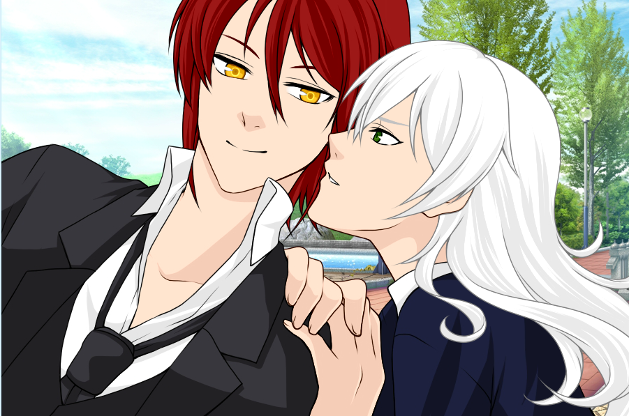 Azazel (human form) x Nate: Childhood Friends by deathhio on DeviantArt