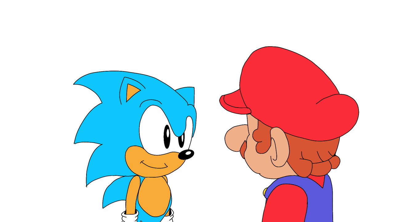 mario and sonic by wkm37 on DeviantArt