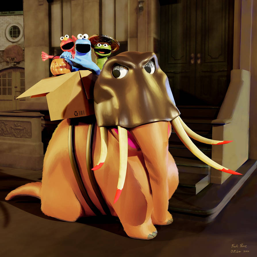 Rabid Oliphaunt Oliphaunt Warband in Sesame Street by Elyzius on DeviantArt