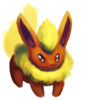 Quick Flareon painting