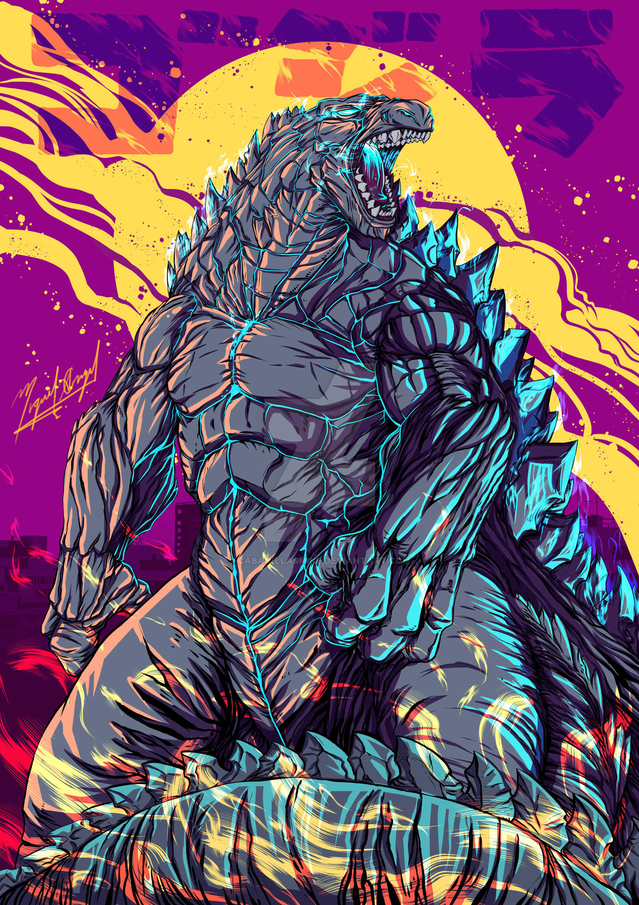 Godzilla The Ride Deviantart Godzilla Fanart by cabanillasmike on DeviantArt