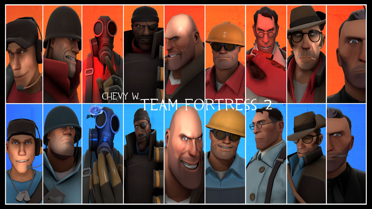 The classes of Team Fortress 2 by Chevy-W on DeviantArt