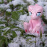 Tiny Mew Sitting In The Snow