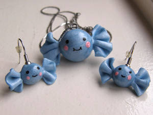 Polymer Clay Kawaii Candy Jewelery Set