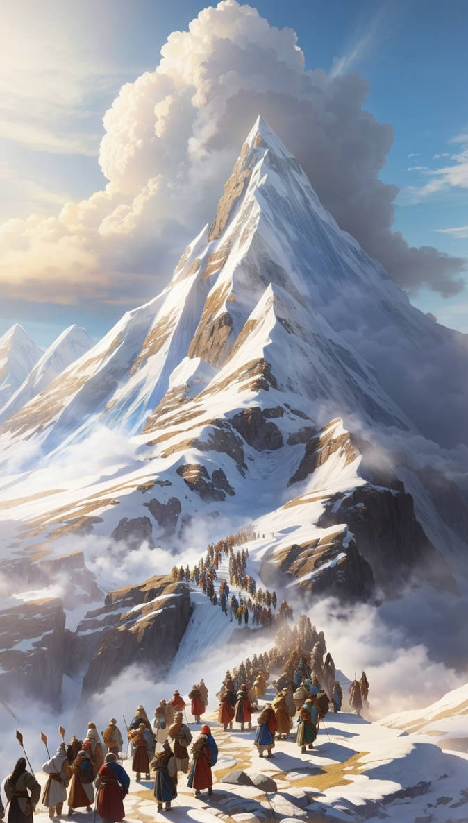 A scene of Mount Tur and Moses by CharlieBoi77 on DeviantArt