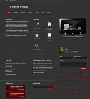 B Whiting Designs in HTML5