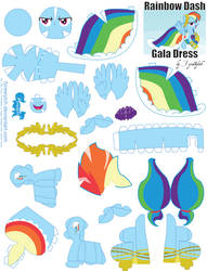 Rainbow Dash Gala Printout