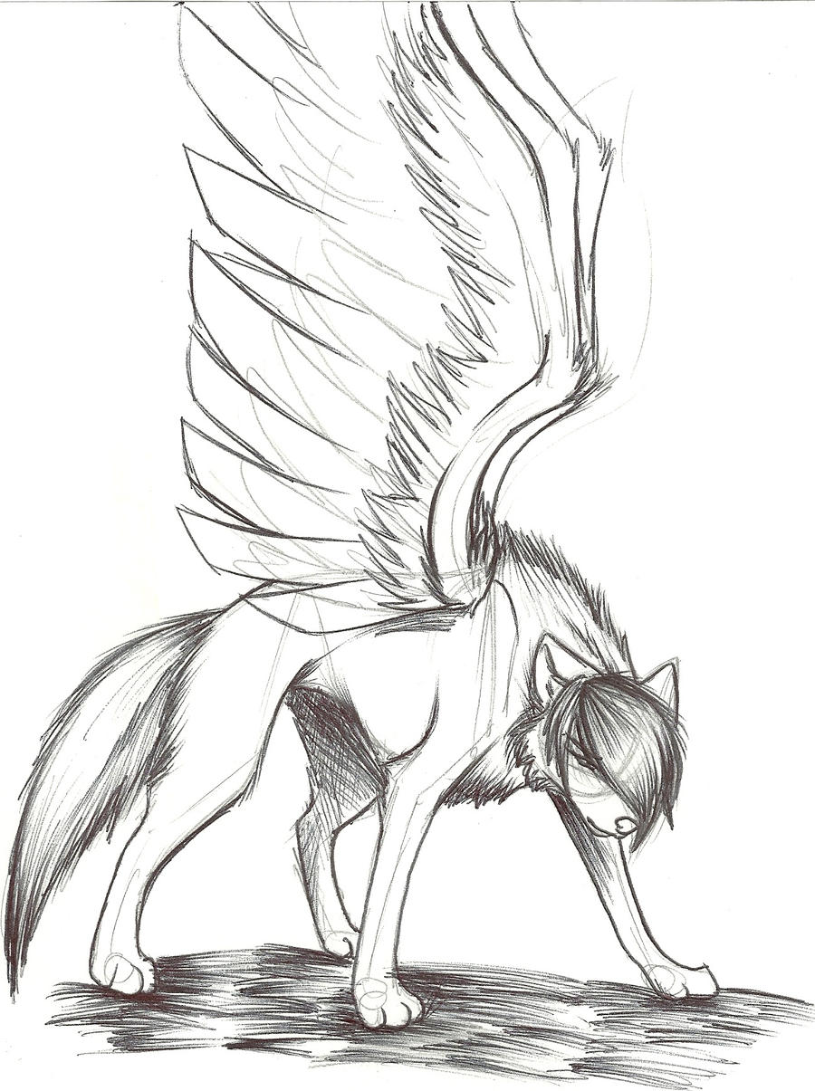 vent winged wolf