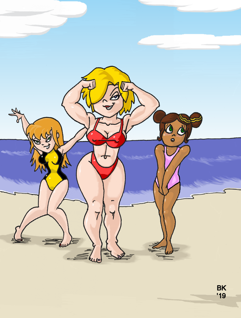 DC Superhero Beach Bunnies by GrouchoM on DeviantArt