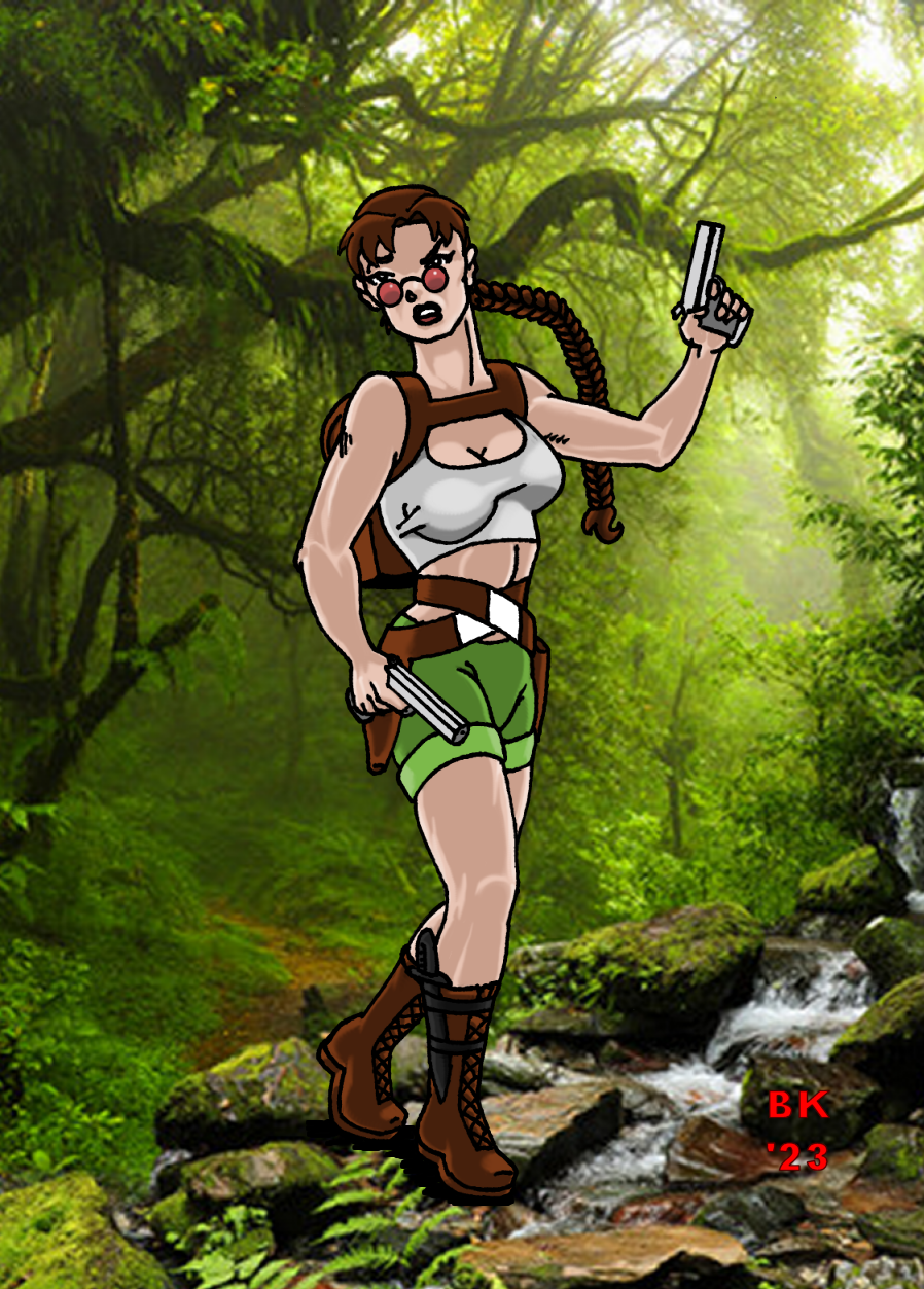 Video Game Art Jam '23: Lara Croft