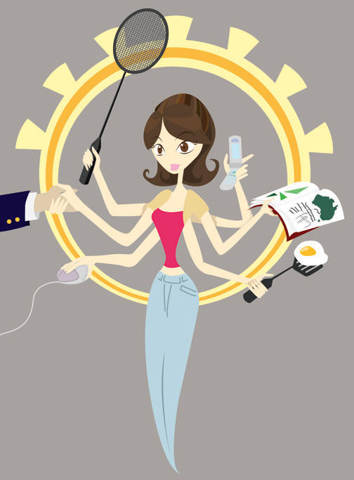 Slaving Multitasking Hail the Multitasking Goddess by designslave on DeviantArt