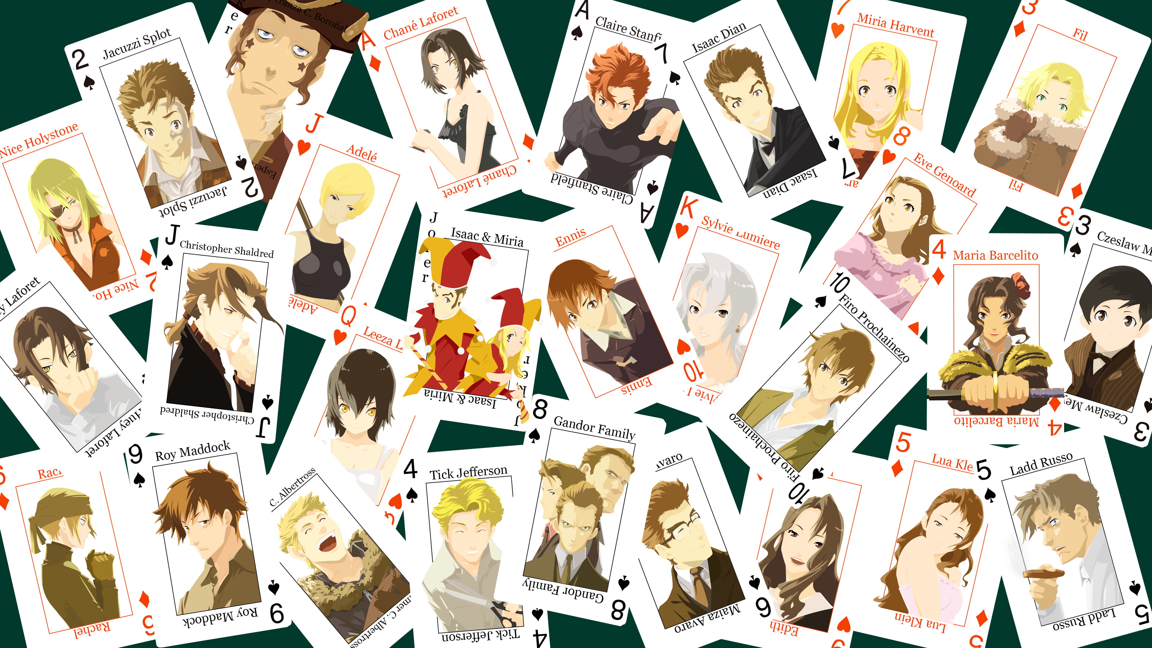 Baccano All Cards Face By Vk For Da Win On Deviantart Baccano All Cards Face By Vk For Da Win On Deviantart