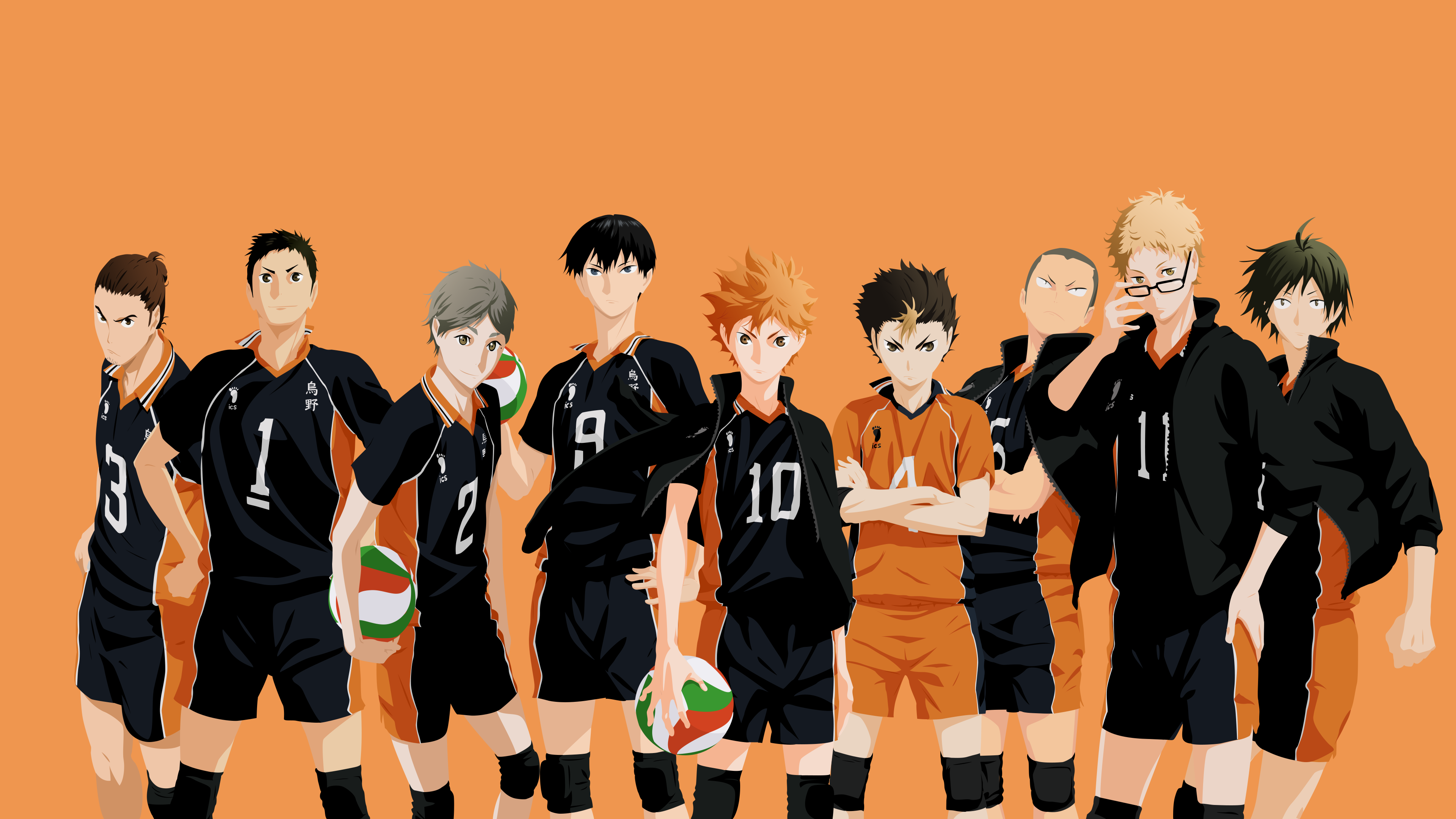 Haikyuu!! - Karasuno Team (face) by VK-for-da-win on DeviantArt