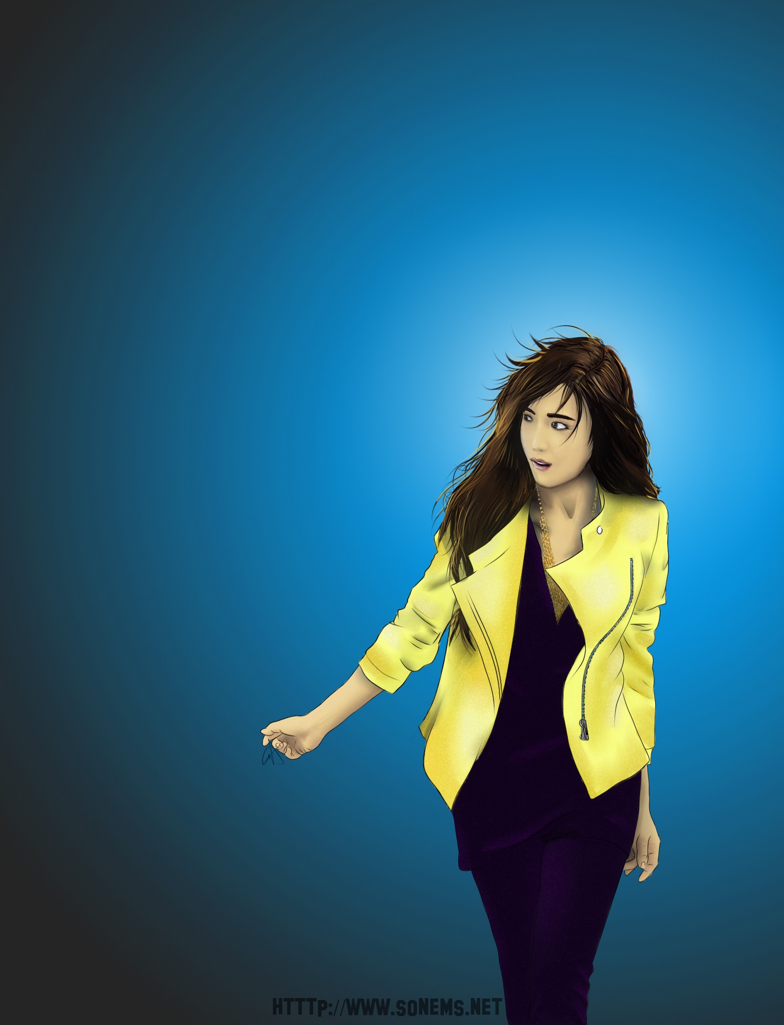 Girls' Generation / SNSD Jessica Artwork (Blue)