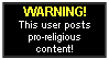 Pro-religious Content Warning by AnScathMarcach