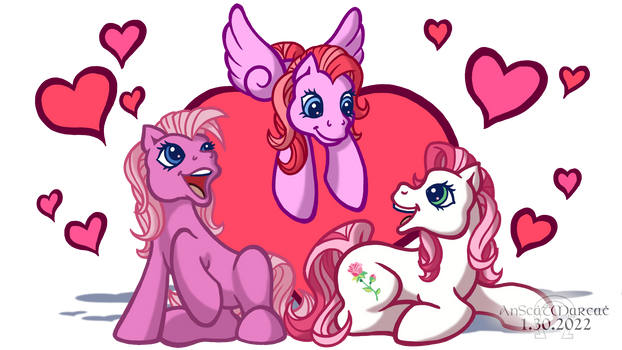 Pink Pony Valentine - Redraw