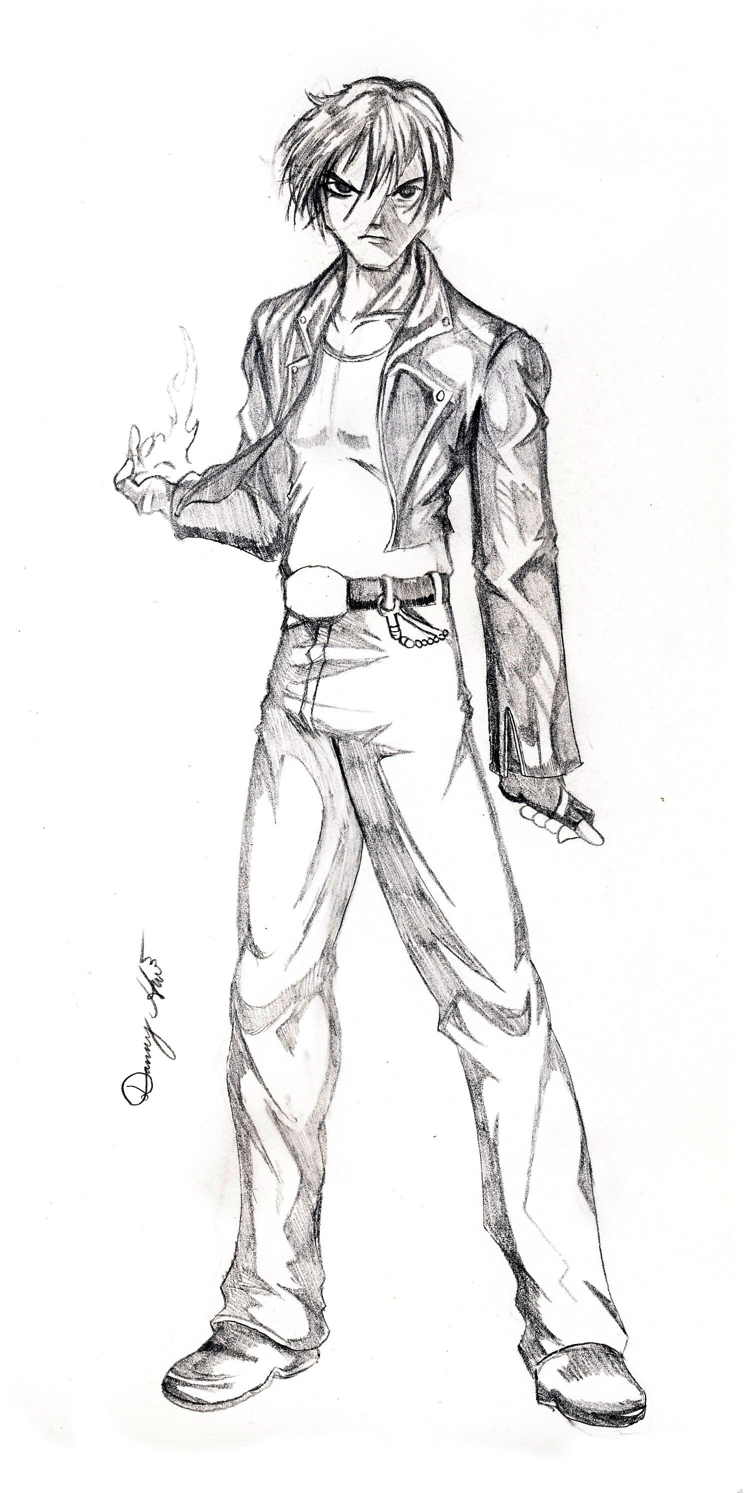 King Of Fighters Kyo Drawing