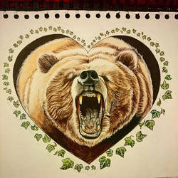 Bear tattoo idea.