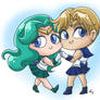 Chibi Sailor Uranus and Neptune